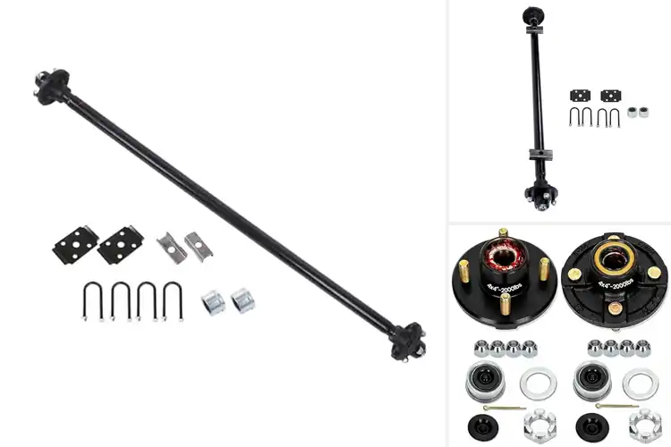 Detailed view of Best 4 Lug Trailer Axles