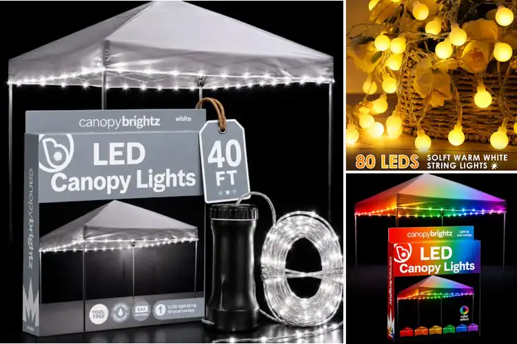 Detailed view of Best 40 Foot Canopy Lights