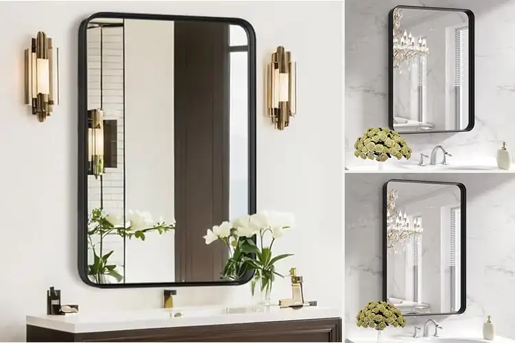 Detailed view of Best Black Metal Bathroom Mirrors: Elevate Your Space