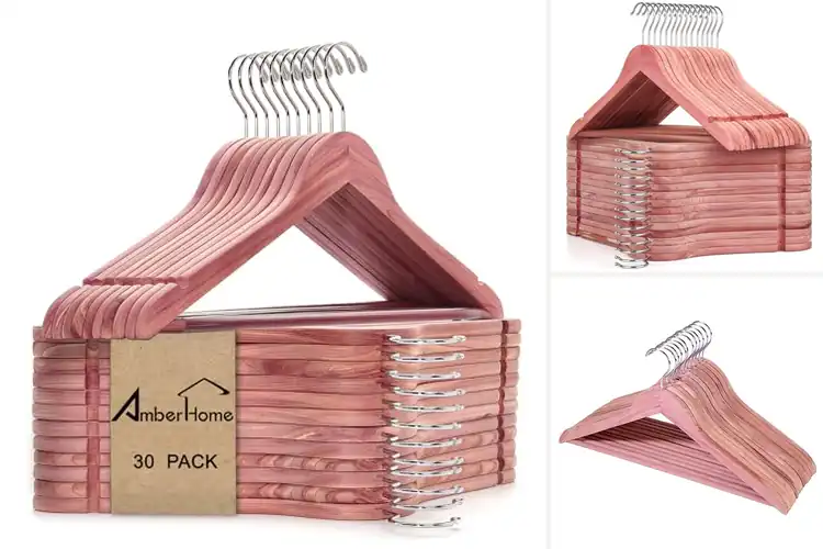 Detailed view of Best Cedar Hangers: Fresh, Strong & Stylish Closet Picks