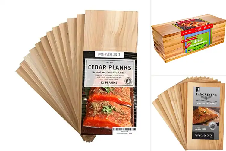 Detailed view of Best Cedar Planks: Top 10 to Elevate Grilling