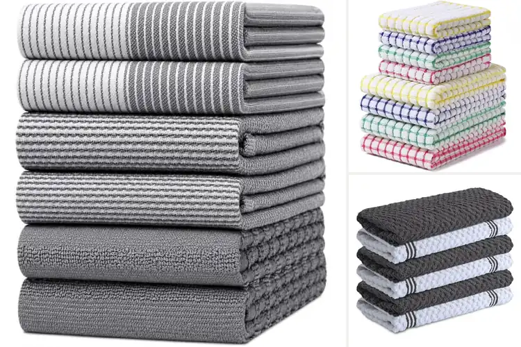 Detailed view of Best Combo Kitchen Towels: Super Absorbent, Soft, Durable