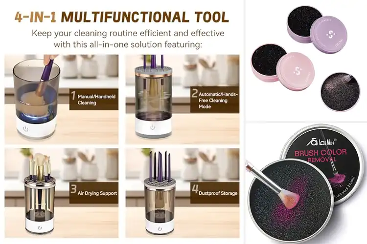 Detailed view of Best Compact Makeup Brush Cleaners: Flawless Makeup