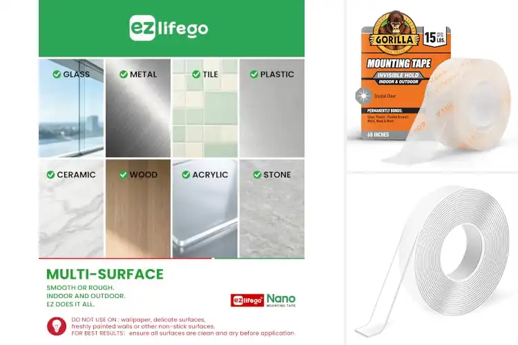 Detailed view of Best Double Sided Tapes For Walls