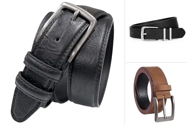 Detailed view of Best Faux Leather Belts