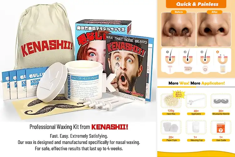 Detailed view of Best Hypoallergenic Nose Wax Kits