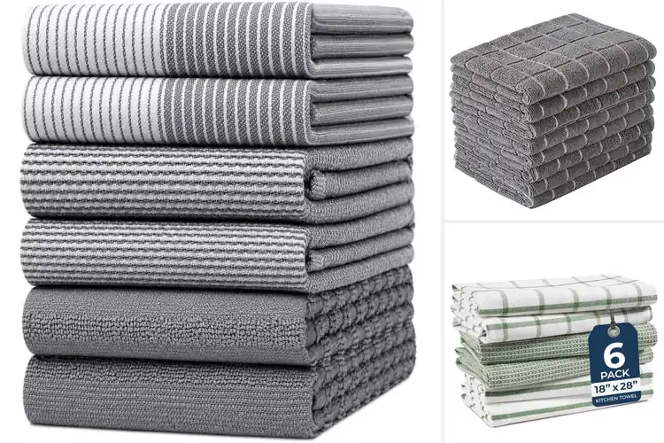 Detailed view of Best Large Kitchen Towels: Absorb Messes, Save Time