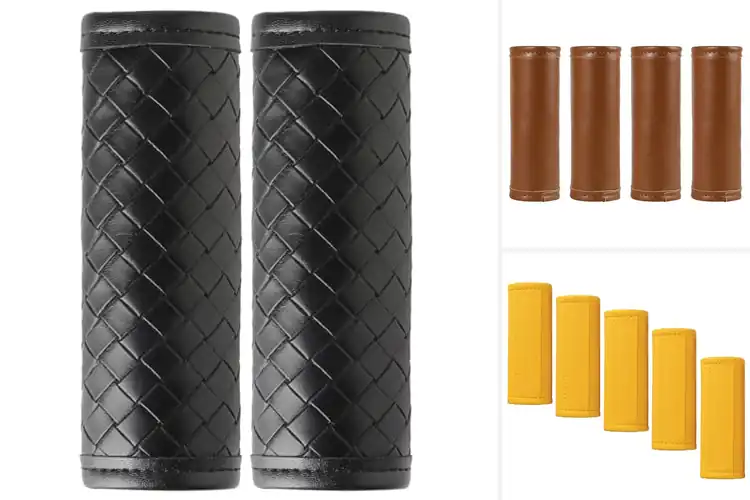 Detailed view of Best Leather Luggage Handle Wraps