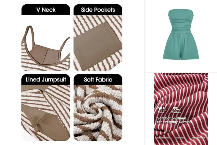 Detailed view of Best Lightweight Summer Rompers