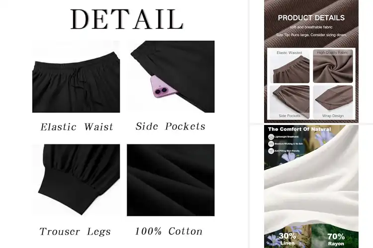Detailed view of Best Loose Fit Harem Pants