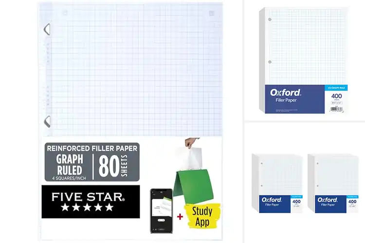 Detailed view of Best Loose Leaf Grid Papers for Organized Notes