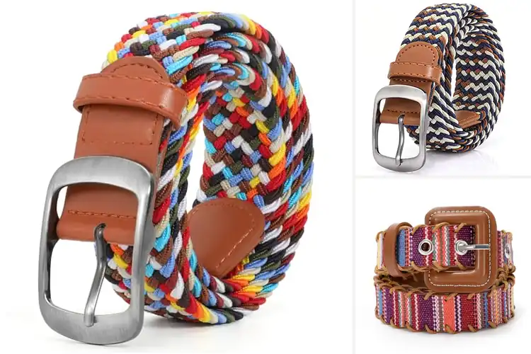 Detailed view of Best Multi Color Belts