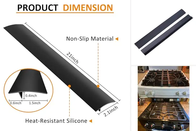 Detailed view of Best Non Stick Stove Gap Covers