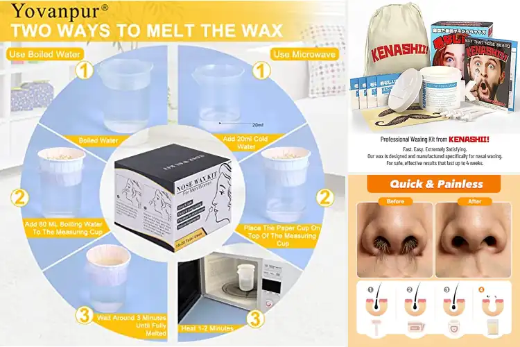 Detailed view of Best Nose Hair Waxing Kits