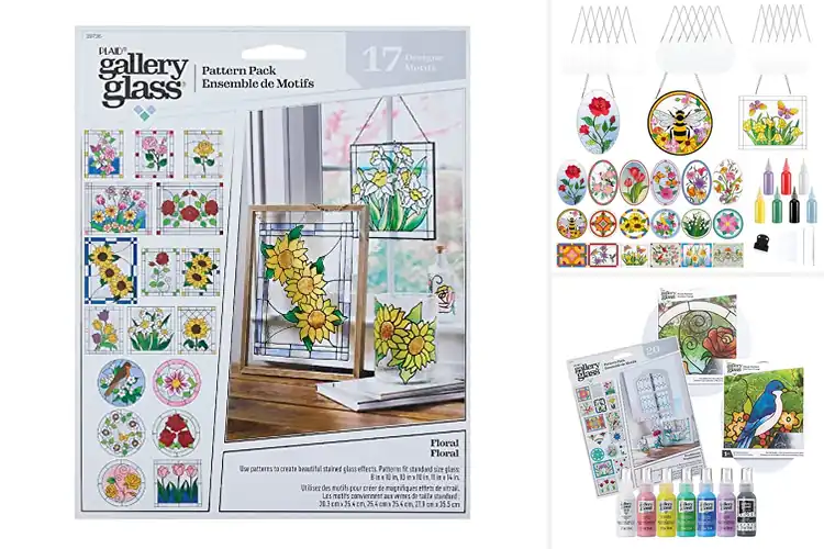 Detailed view of Best Painted Glass Patterns: Sparkle Your Windows Today
