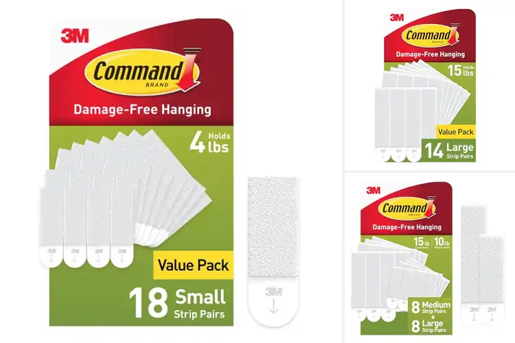 Detailed view of Best Picture Hanging Strips: Clean, Damage-Free Walls