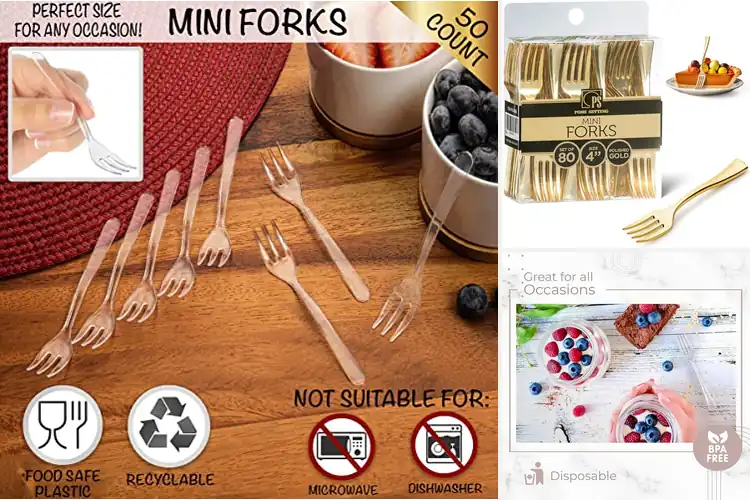 Detailed view of Best Plastic Fruit Forks