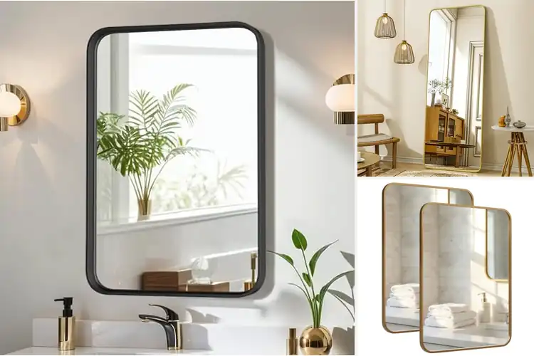 Detailed view of Best Rounded Rectangle Wall Mirrors
