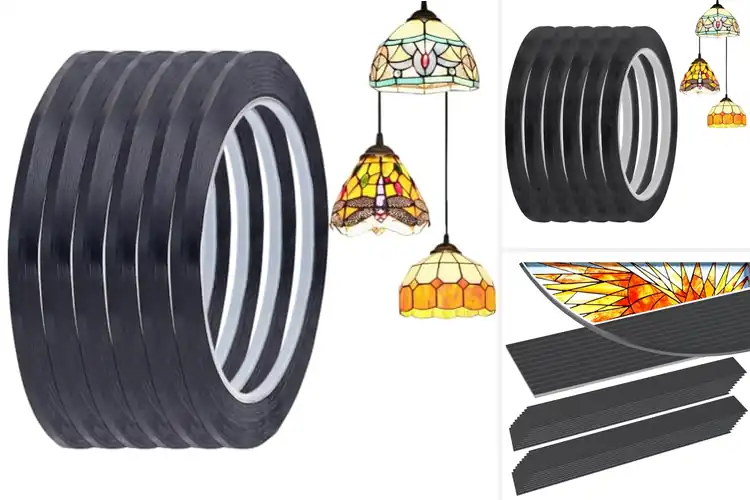 Detailed view of Best Self-Adhesive Leading Lines for Glass Art Mastery