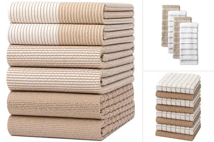 Detailed view of Best Tan Kitchen Towels: Elevate Your Cleaning Routine
