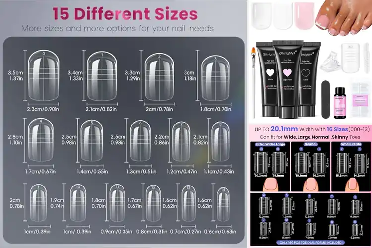Detailed view of Best Toenail Extension Forms: Top 10 Picks for Perfect Nails